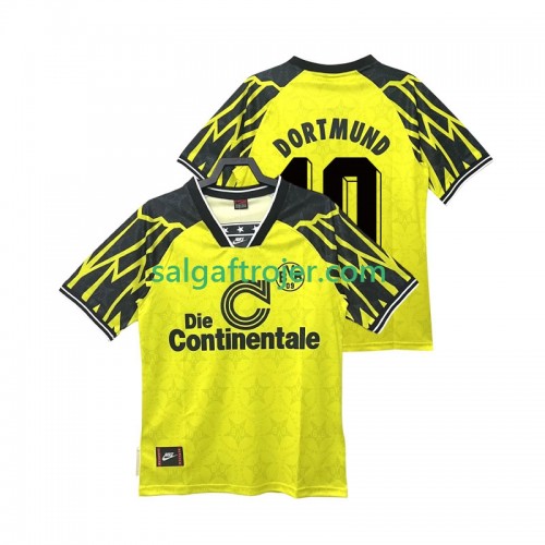 Borussia Dortmund Moller 10 1995 Fodboldtrøjer Retro Hjemmebanesæt 1994 Kort ærmer Borussia Dortmund Moller 10 1995 Fodboldtrøjer Retro Hjemmebanesæt 1994 Kort ærmer